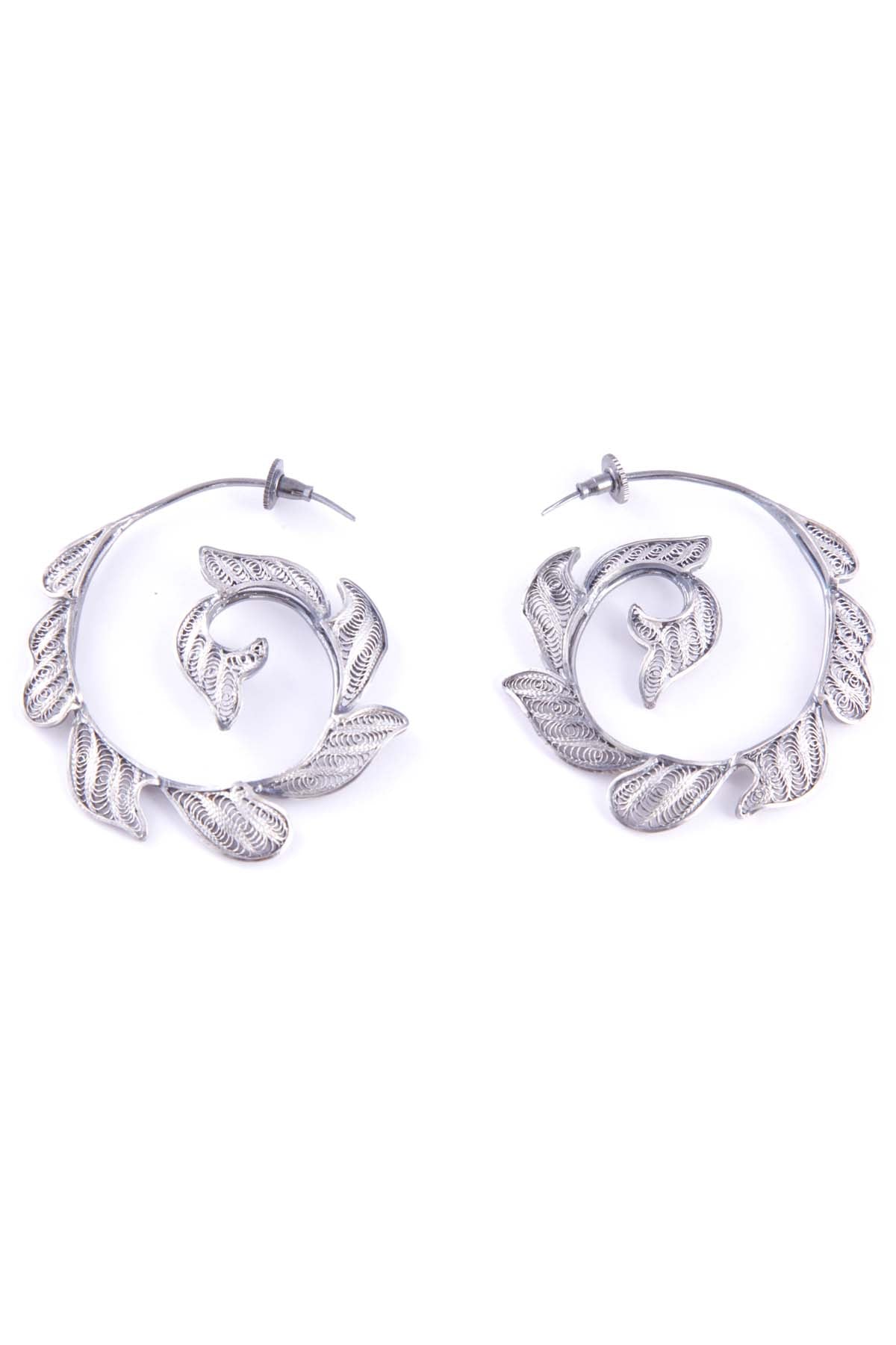 Buy Wave Filigree Hoops Online